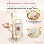 Coussin amovible et lavable en machine de l'arbre à chat
