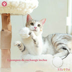 Balle pompon suspendue de l'arbre à chat floral