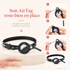Collier pour Chat en Nylon avec Support AirTag - Sécurisé et Réfléchissant