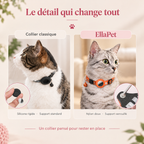 Collier pour Chat en Nylon avec Support AirTag - Sécurisé et Réfléchissant