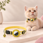 Collier pour Chat en Nylon avec Support AirTag - Sécurisé et Réfléchissant