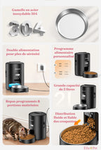 Avantages du distributeur automatique de croquettes 2L