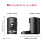 Dimensions du distributeur automatique de croquettes 2L