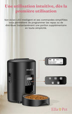 Utilisation intuitive du distributeur automatique 2L pour chat