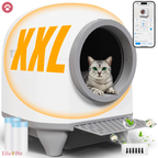 Bac à litière autonettoyant connecté XXL 90 L – DEVOKO