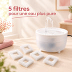 Fontaine à eau 1,2l avec 5 filtres offerts