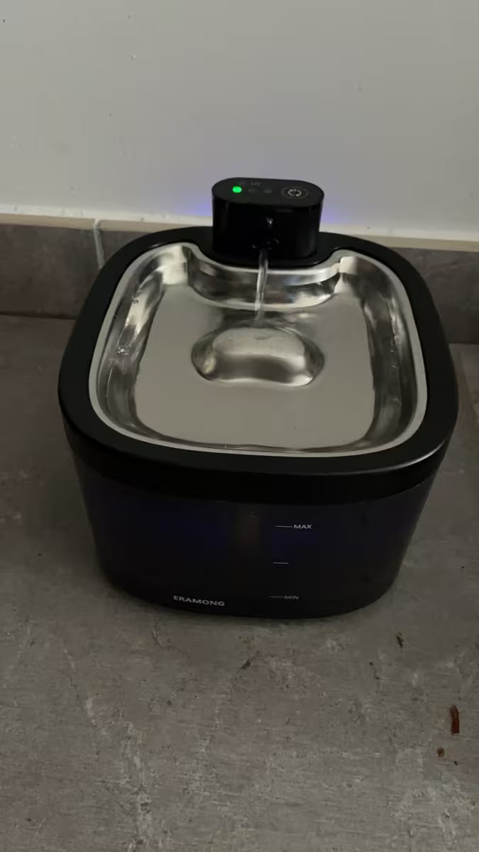 Photo d'un client de la Fontaine eau pour chat 3,5 l plateau en inox