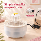 Fontaine à eau pour chat facile à assembler et à utiliser au quotidien