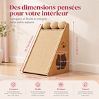 Dimensions du griffoir chat compact EllaPet, 29 x 37 x 57 cm